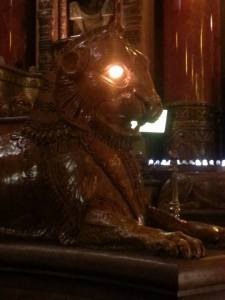 Clearly I will not be ascending the stairs this guy is guarding.