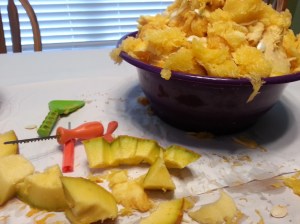 Remember when we were kids and we had to do this with just a spoon and a steak knife. And bandaids.