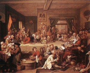 An Election Entertainment by William Hogarth. Public Domain, via Wikimedia Commons