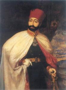 Sultan Mahmut II sporting his modern look. Public Domain, via Wikimedia Commons