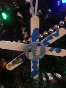 The most precious ornaments are always made with Popsicle sticks put together by little fingers.